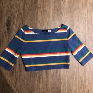 Urban Outfitters striped crop top